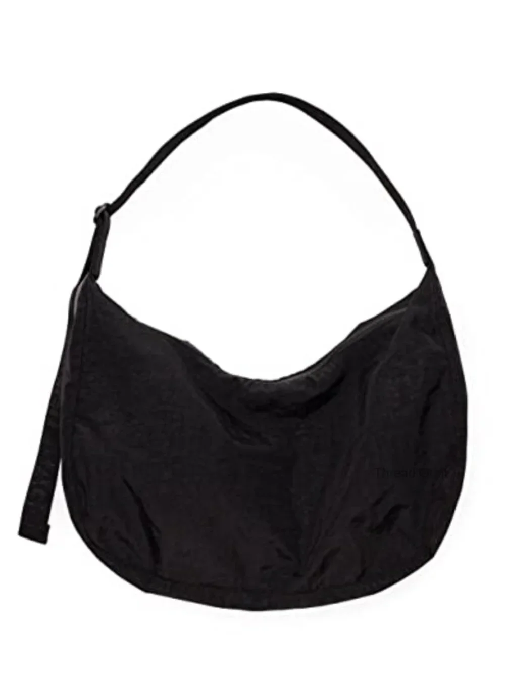 Large Nylon Crescent Crossbody Bag Adjustable Strap Machine Washable